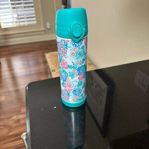 Lilly Pulitzer Floral Kids Thermos - Teal and Pink